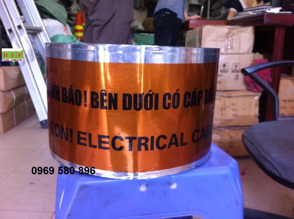 Băng cảnh báo bên dưới có đường ống nước - giá rẻ tại Hưng Thịnh Phát 