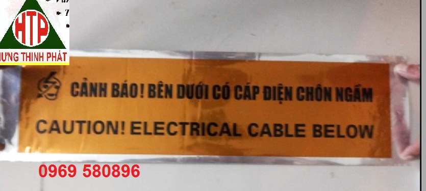 Băng cảnh báo bên dưới có đường ống nước - giá rẻ tại Hưng Thịnh Phát 