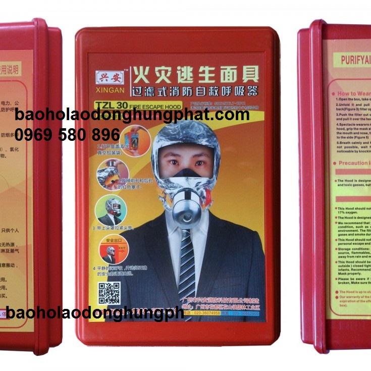 Mặt nạ phòng khói giá rẻ - thoát hiểm  tại Hưng Thịnh Phát 