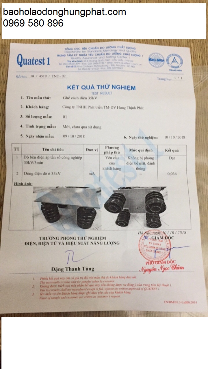 Ghế cách điện 35 kv - giá rẻ tại Hưng  Thịnh Phát 