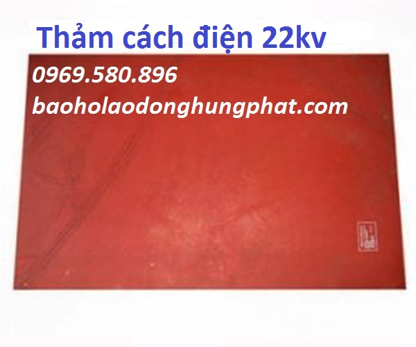 Thảm cách điện 10KV-VN (1,0 x 1,0m x5mm