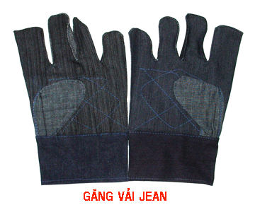 Găng tay vải bò